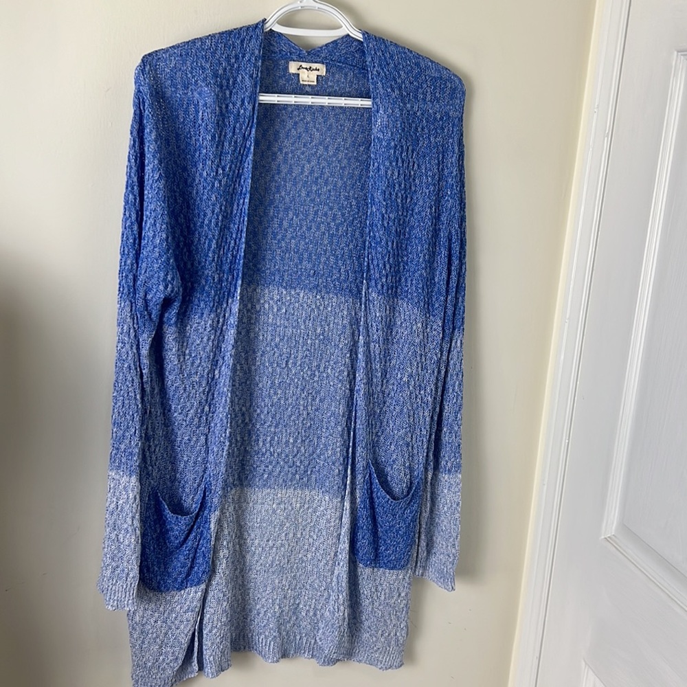 Love Riche Crochet Long Duster Outerwear Size Large